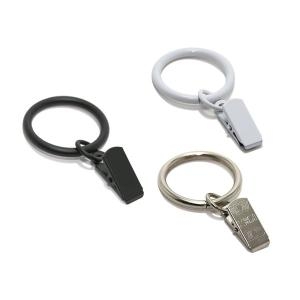 윈도우드레스 커튼집게링 화이트/실버/블랙