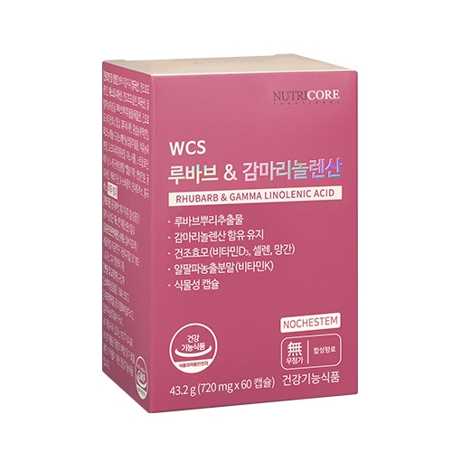 뉴트리코어 루바브 감마리놀렌산 720mg 60캡슐