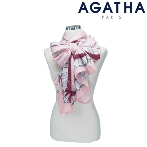 아가타 롱 스카프 사브레 핑크 2UPP033PI