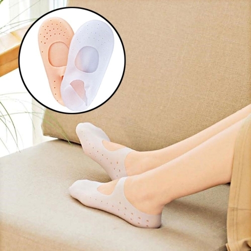 오너클랜 남여공용 신축성 좋은 각질 케어 보습 실리콘 양말_W9B9764