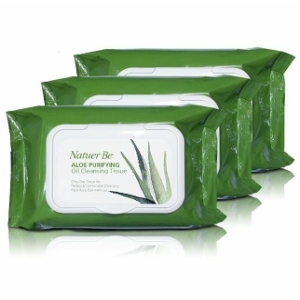 네추어 비 알로에 오일 클렌징 티슈 60매