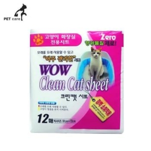 와우 라이너매트 초특대형패드 12매 고양이시트화장실