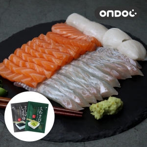 온도씨  연어+광어 모듬회 혼합 선물세트 2호