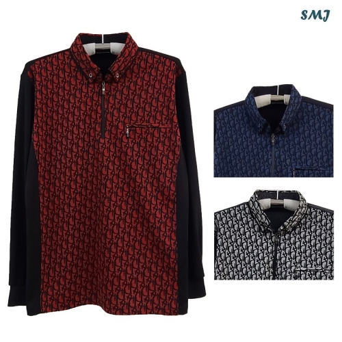 에스엠진 SMJ1246 남자 긴팔 카라티 중년 남성 긴팔 티셔츠 봄 가을