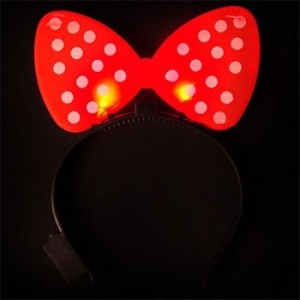 스투피드  LED 리본머리띠 (레드)