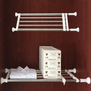 stome 스토움 다용도 스텐압축선반/틈새벽면봉고정수납걸이