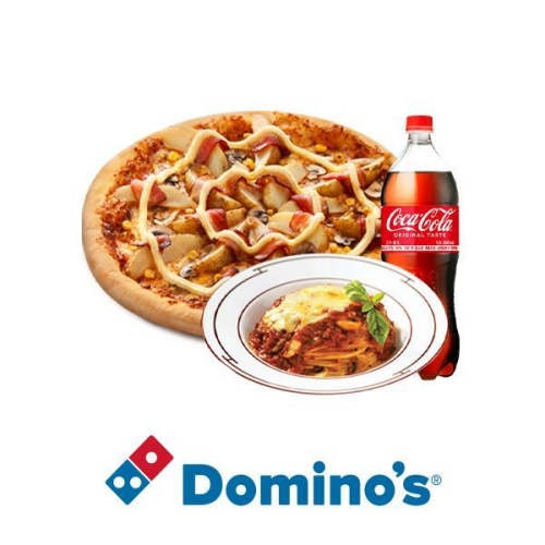 도미노피자 포테이토(오리지널)+치즈볼로네즈스파게티