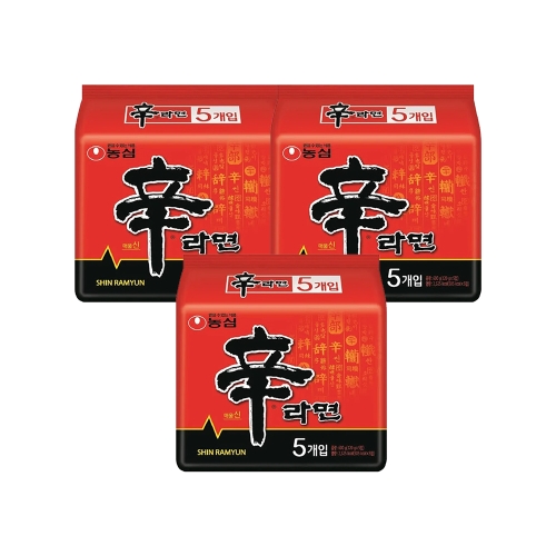 농심  신라면 멀티팩5봉지 3팩 / 봉지라면