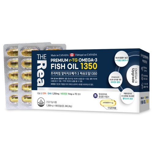 더리얼 프리미엄 알티지오메가3 피쉬오일1350 180정