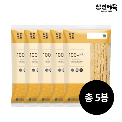 삼진식품 삼진어묵 100사각 1봉 320g 10개입 x 5개