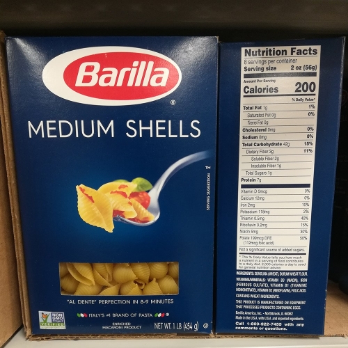  Barilla Medium Shells 바릴라 파스타 4팩