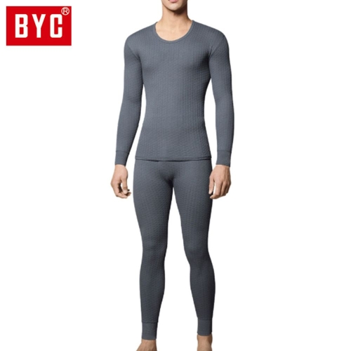 BYC 남성 내복 에어베이직 상하 진회색 U3139