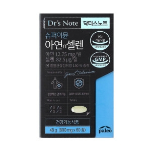 팔레오 닥터스노트 슈퍼이뮨 아연n셀렌 800mg 60정