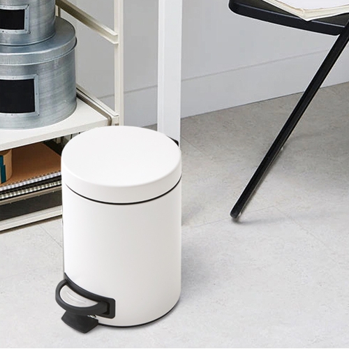 한샘  심플라운드 페달 휴지통 5L