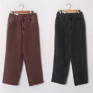 아이우먼 빅사이즈 내추럴트윙컷팅데님진 DDOB342