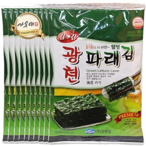 가온애  광천김 파래 전장김 20봉 1박스 파래김 광천파래김