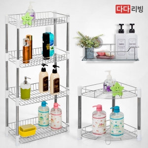 홈인더스  스텐 욕실선반 욕실코너 화장실 다용도 선반