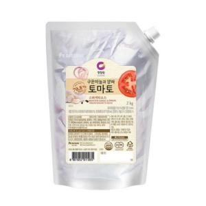 청정원 구운마늘과 양파 토마토 스파게티 소스 2kg