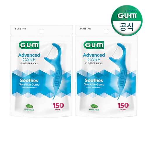 GUM  치과 손잡이형 스마트 일회용 치실 888 150p