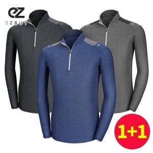 이지바이 K SHOPPING 위클리 어깨배색 스포티 남성 긴팔 집업 티셔츠 AY1OP2LT011M 생활의 선물 K쇼핑