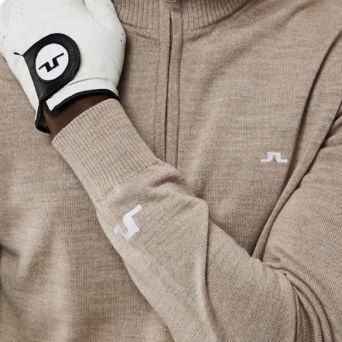 제이린드버그  남성 키안 투어 메리노 니트 반집업