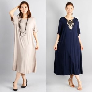 아이우먼 여성미 무지 원피스 WW2361M206 빅사이즈 사이즈에서 자유로운 그