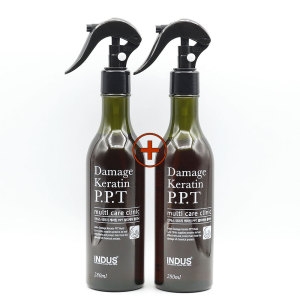 롬복 인더스데미지케라틴PPT멀티케어클리닉300g+300g 고농축 뿌리는트리트먼트 헤어단백질팩앰플 머리복구영양제