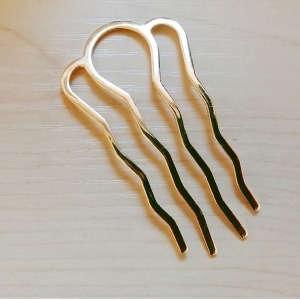 웨이브 U자형 뒤꽂이 빗핀 비녀만들기 올림머리 한복