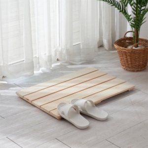 코시나  프리미엄 편백나무 원목 욕실발판 소형