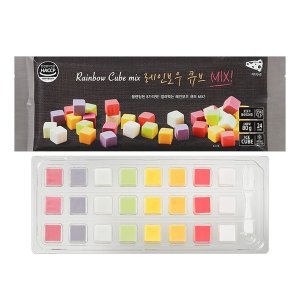 단미푸드  레인보우큐브믹스 치즈 80g