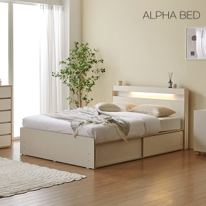 알파침대 아인 서랍형 빅수납 LED침대 SS