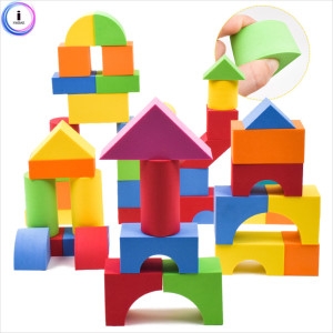 EVA 49피스 세이프블럭 U2861   부드럽고 가벼운 블럭 장난감 소프트블럭