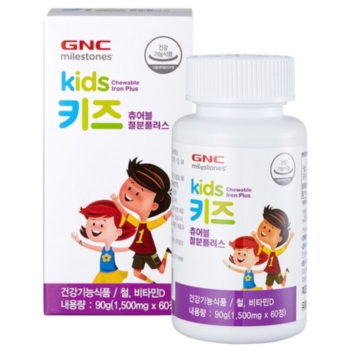 GNC 키즈 츄어블 철분 플러스 60정