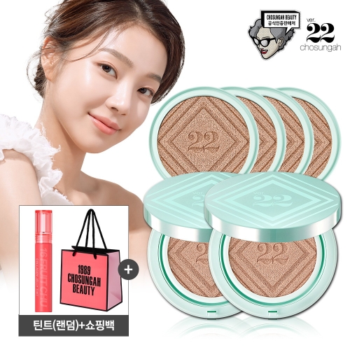 조성아22 대왕쿠션 바다앰플 본품2+리필4 +오일드롭틴트