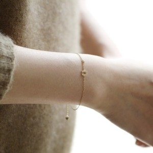 텐바이텐  14k 실버 블링 말발굽 행운 925 팔찌