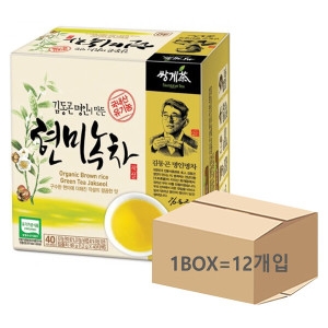쌍계명차 김동곤 명인이 만든 현미녹차 40티백 [12개]