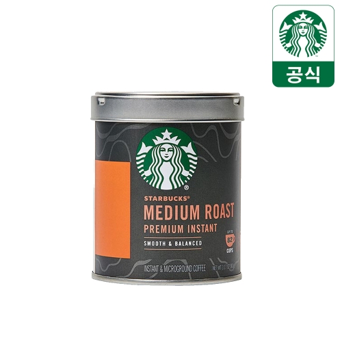 스타벅스 인스턴스 아메리카노 커피 미디엄 로스트 90g