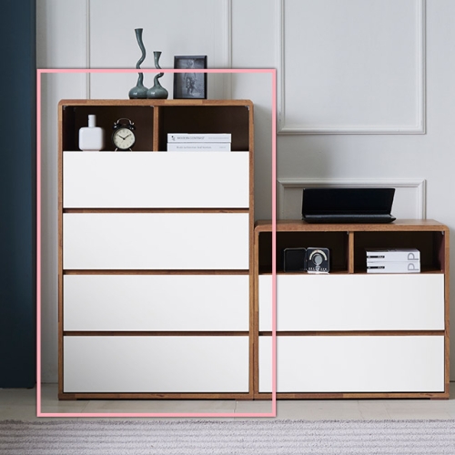 우아미아이  젠킨스 5단 서랍장 오픈형 800