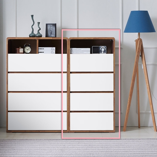 우아미아이  젠킨스 5단 서랍장 오픈형 600