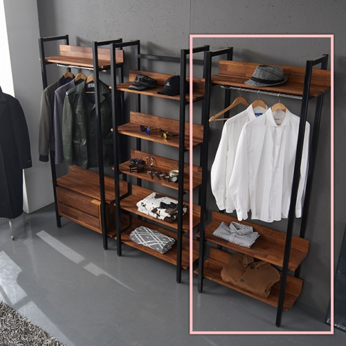 우아미가구 툴루즈 멀바우 원목 수납장