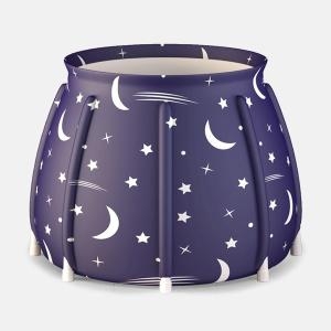 제이에스글로벌  접이식 1인용 항아리튜브 반신욕조