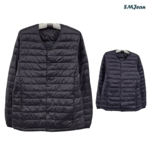 에스엠진 남성 경량 웰론 패딩 내피 얇은 라운드넥 깔깔이_SMJ1140