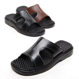 아이슈즈 용문 cm 콤비 가죽 남성 슬리퍼