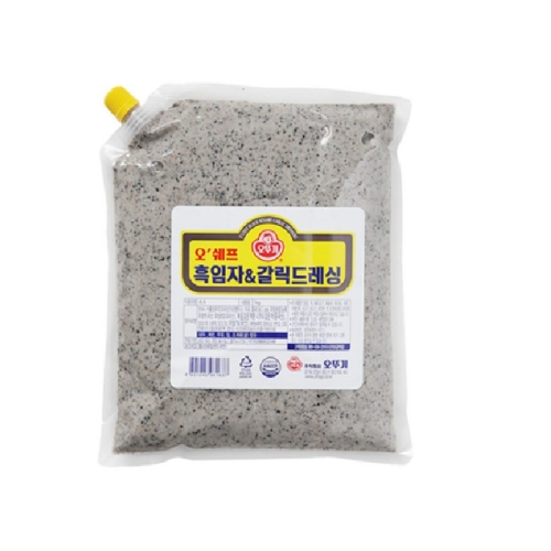 오뚜기 흑임자앤갈릭 드레싱 1kg