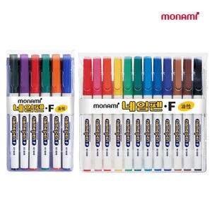 모나미  중간글씨용 네임펜 세트