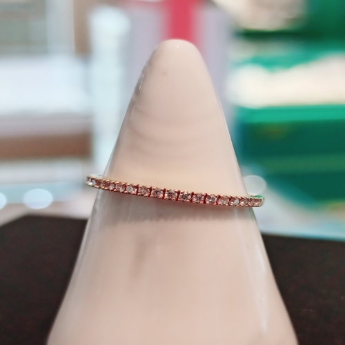 스타일러스  골든듀AMC 라인1 18K금 화이트 멜리 다이아몬드 심플링 반지 ak-211800428 708