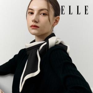 엘르 굿솔리드 롱 니트 쁘띠 머플러 SE14MX318