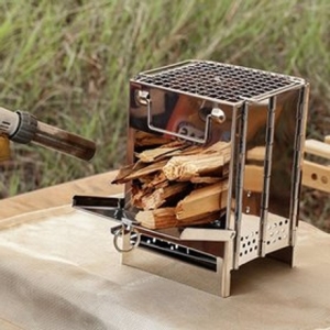 RT  접이식 사각난로 소형 휴대용 화로대 불멍 장작 난로 W98CACE