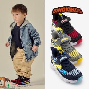 스텝케어 다이노킹즈 남아운동화 아동신발 슈퍼led-레드 DKJAKUPB02