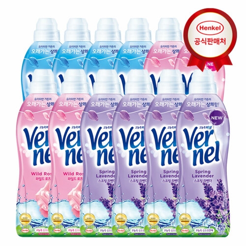 헨켈 버넬 고농축 섬유유연제 900ml 12개